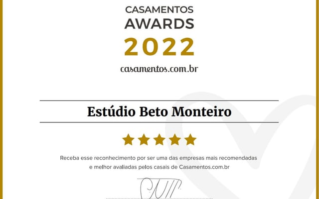 Casamentos Award - Ganhamos o prêmio 